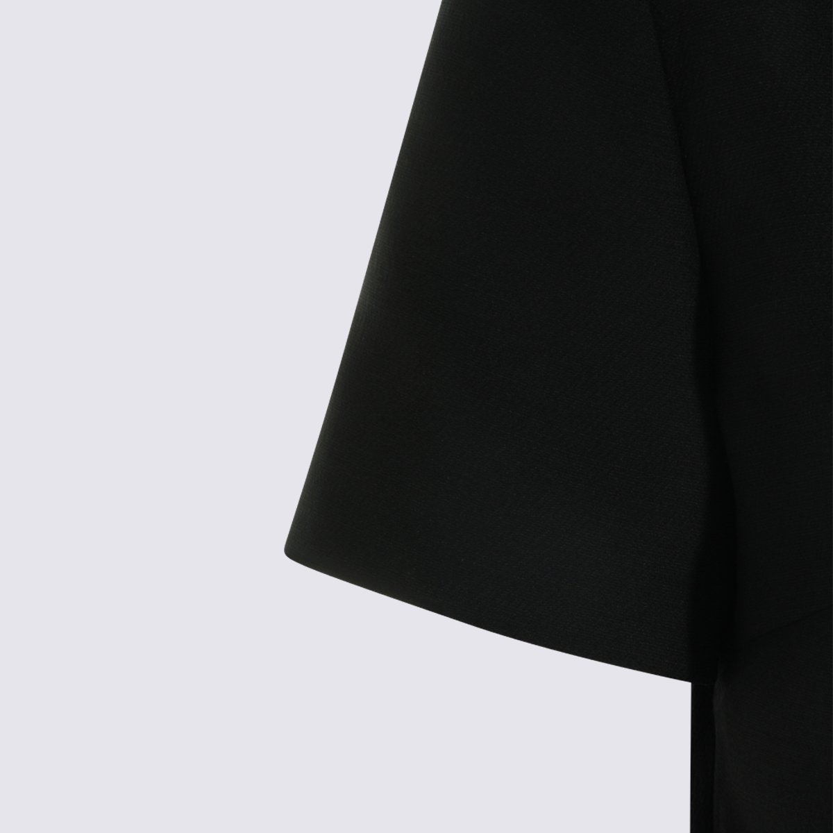 Valentino A-Line Mini Dress with Embellished Neckline and Concealed Zipper Zwart