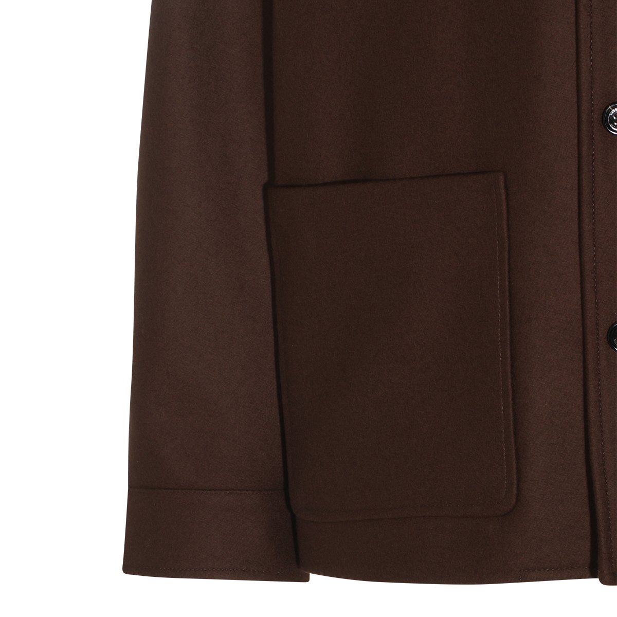 Valentino Brown Virgin Wool Jacket With Vlogo Signature Zwart