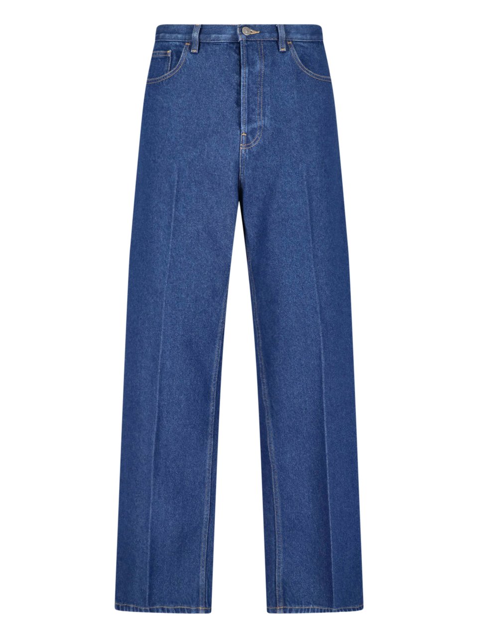 Valentino Blue Vgold High Waist Denim Jeans Blauw
