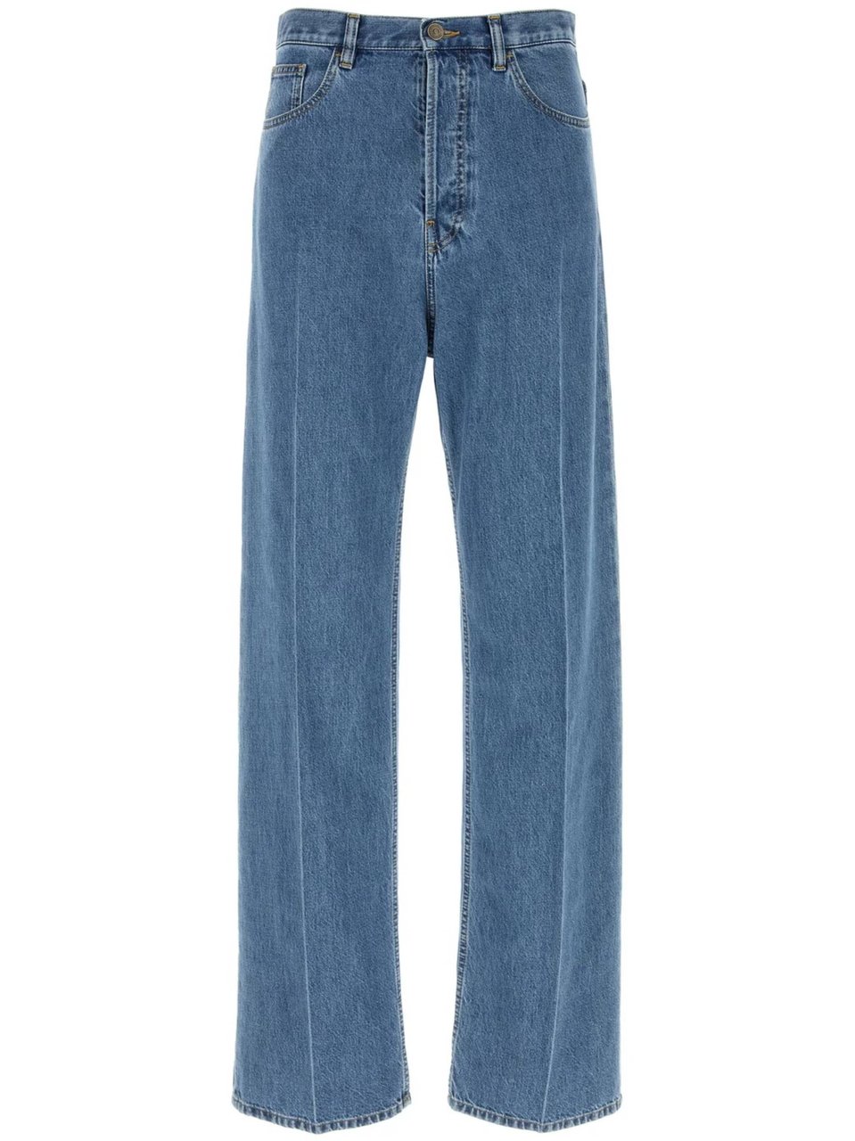 Valentino Denim 5 Tasche Straight Leg Jeans Blauw