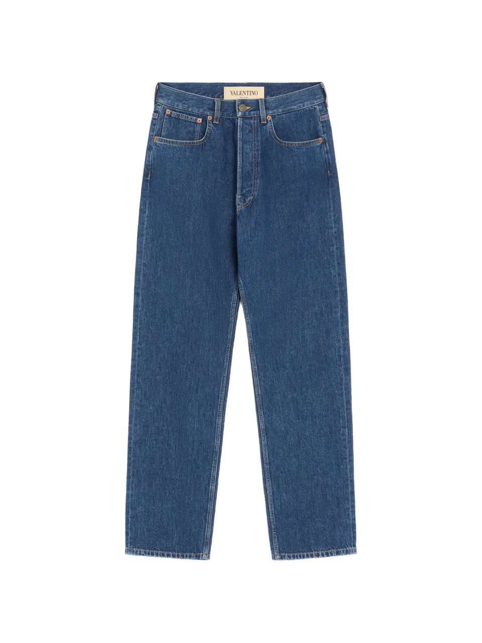 Valentino Mid-Blue Denim 5 Tasche Jeans Groen