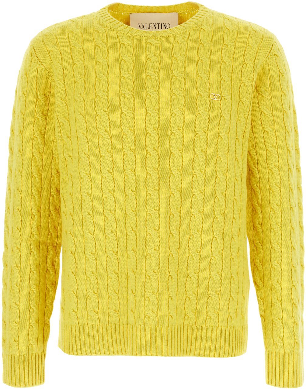 Valentino Garavani Yellow cashmere sweater Geel