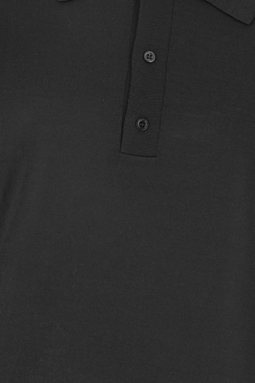 Valentino Garavani Grey wool polo shirt Grijs