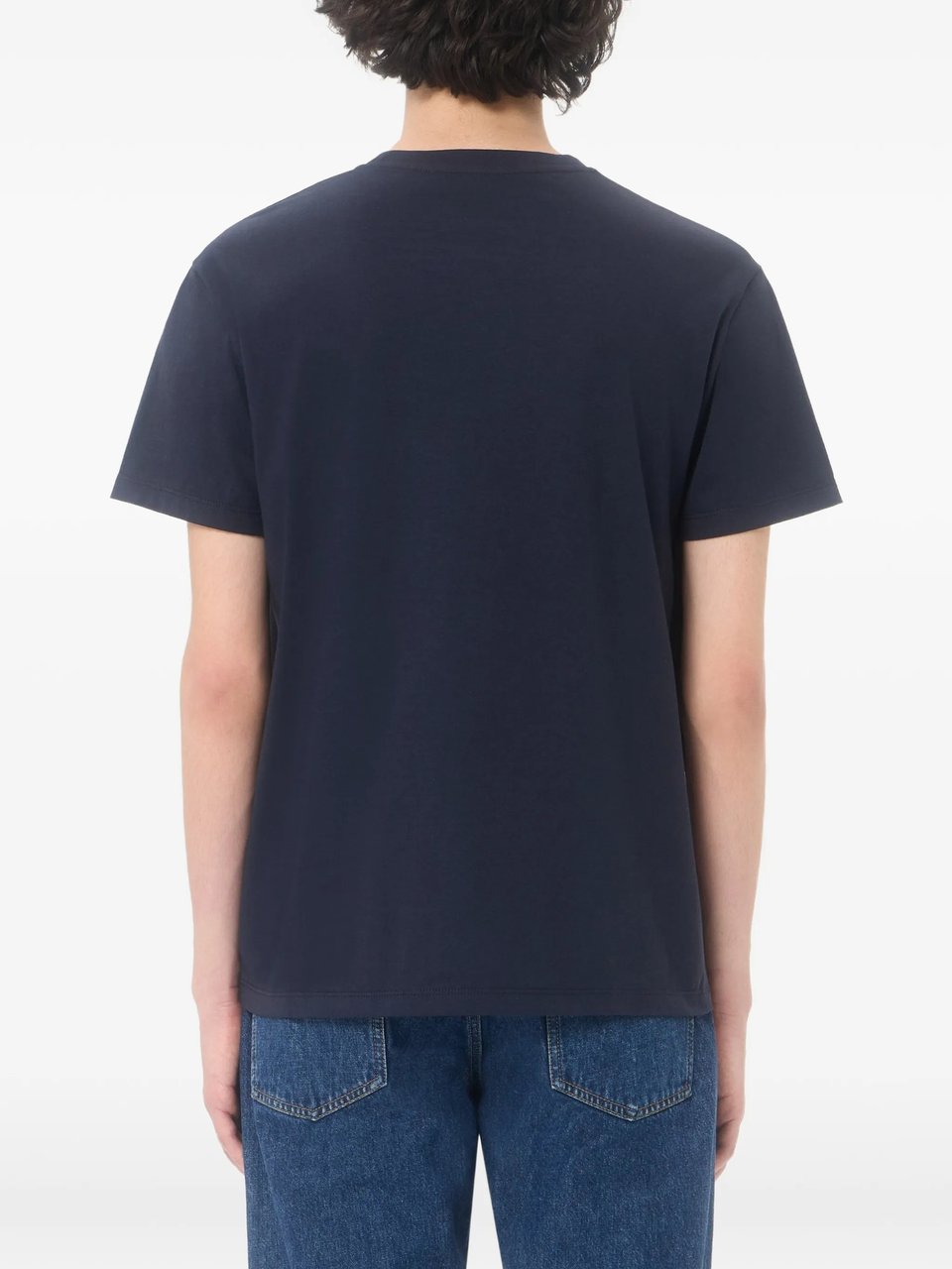 Valentino White Short-Sleeve Cotton T-Shirt Blauw