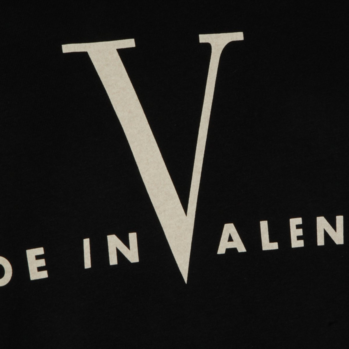 Valentino Black Cotton Long Sleeves T-Shirt Zwart