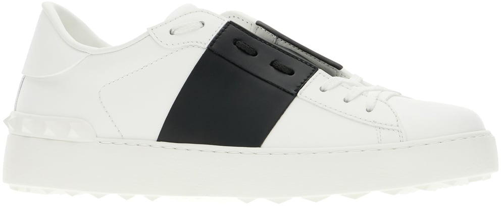 Valentino Garavani White leather Open sneakers Wit