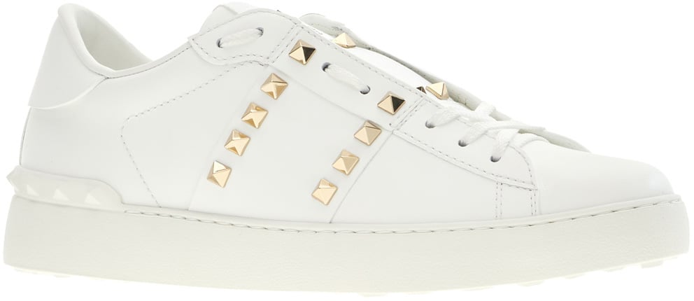 Valentino Garavani White leather sneakers Wit