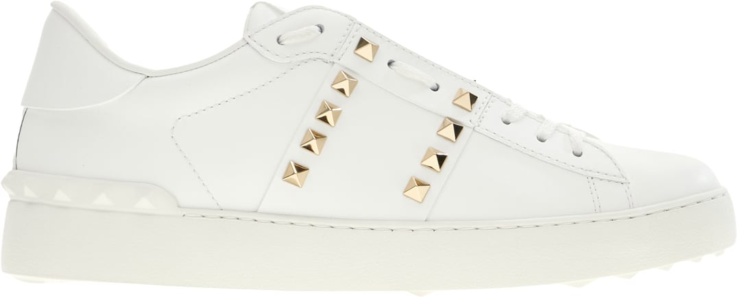 Valentino Garavani White leather sneakers Wit