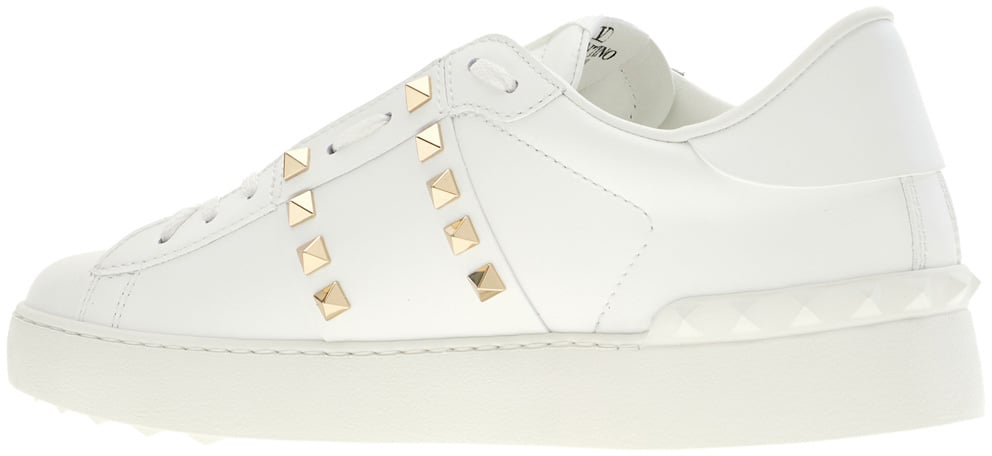 Valentino Garavani White leather sneakers Wit