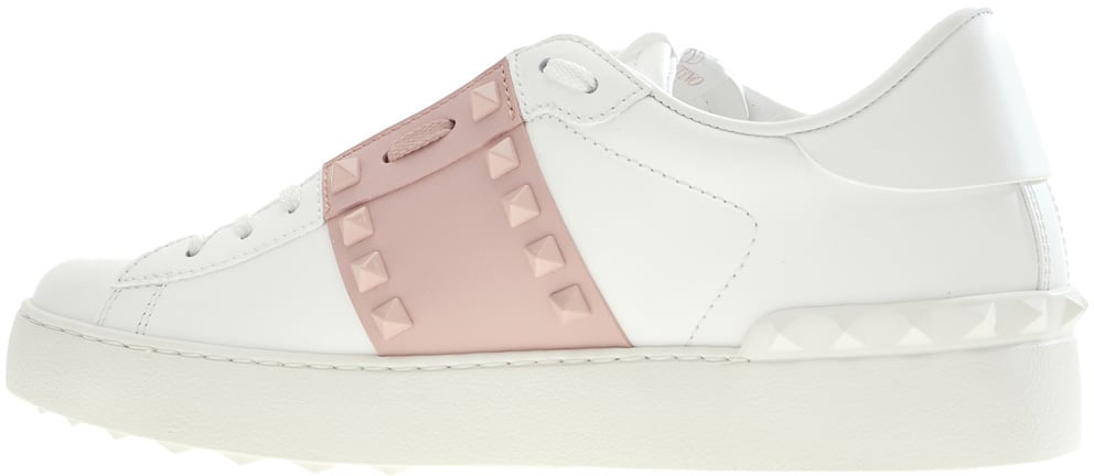 Valentino Garavani White leather sneakers Wit