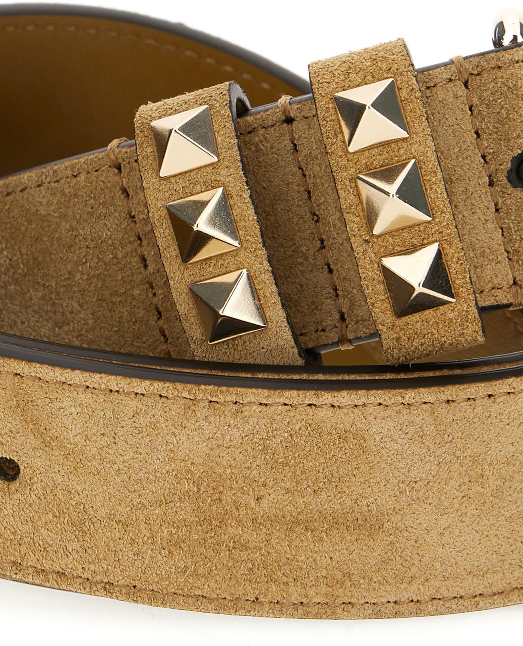 Valentino Garavani Suede Belt Neutraal