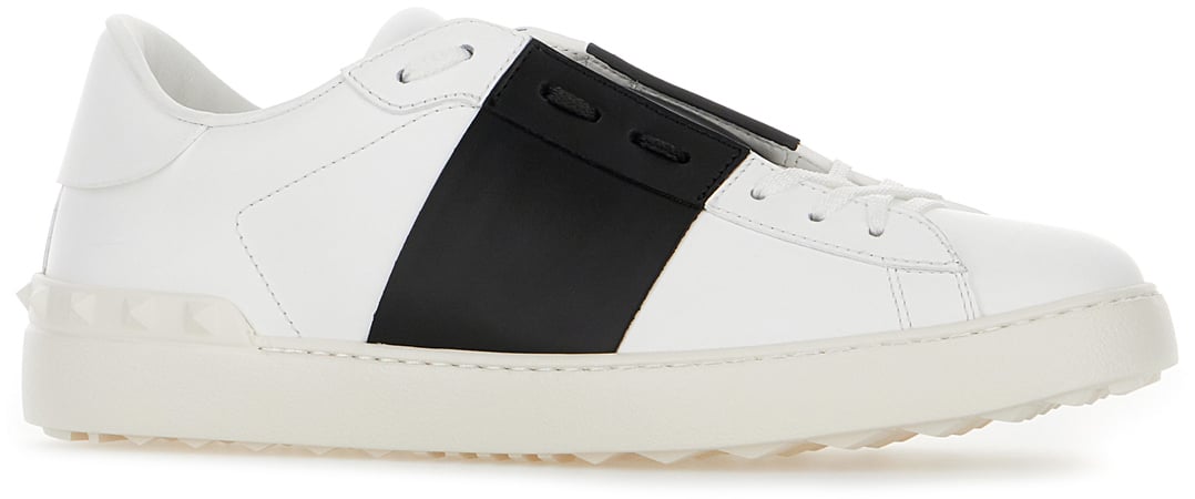 Valentino Garavani White leather Open sneakers Wit
