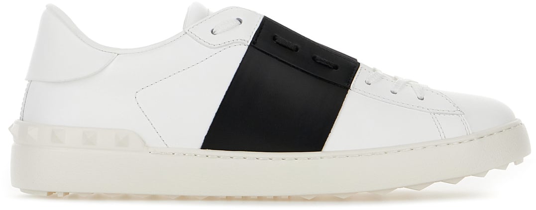 Valentino Garavani White leather Open sneakers Wit