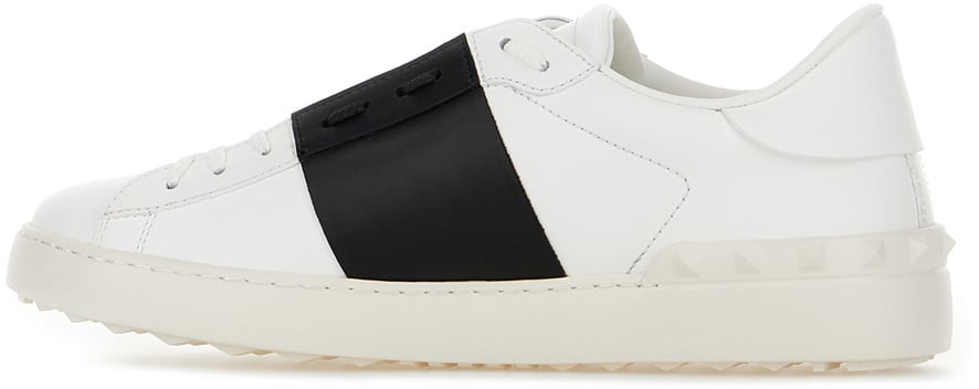 Valentino Garavani White leather Open sneakers Wit