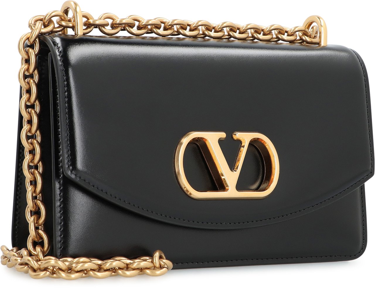 Valentino Vain Leather crossbody bag Zwart