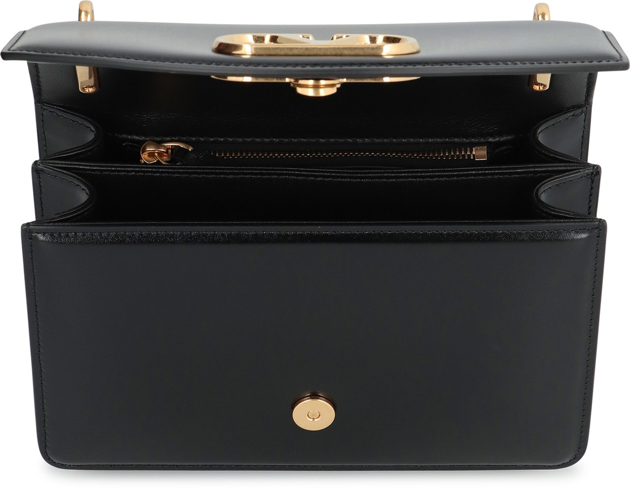 Valentino Vain Leather crossbody bag Zwart