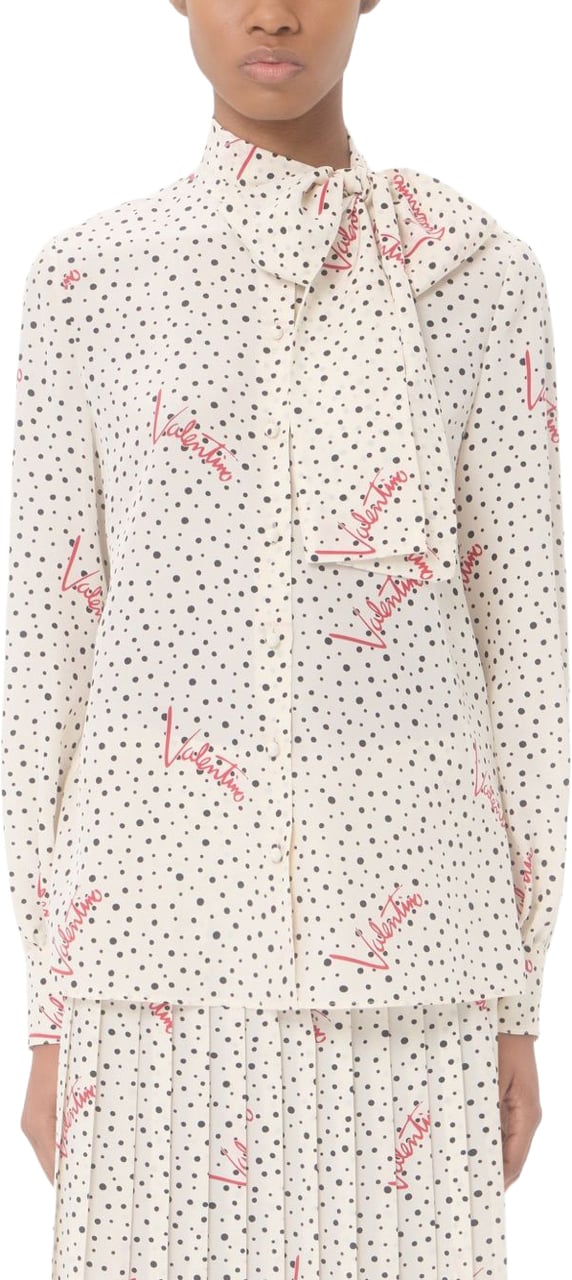 Valentino Shirts Ecru Wit