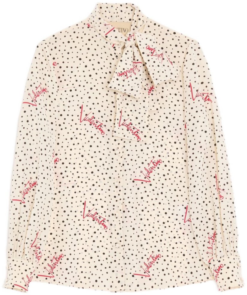 Valentino Shirts Ecru Wit