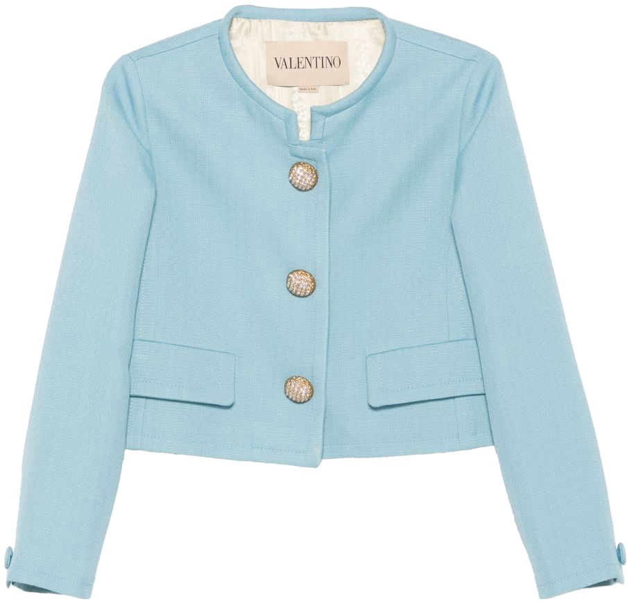 Valentino Jackets Clear Blue Blauw