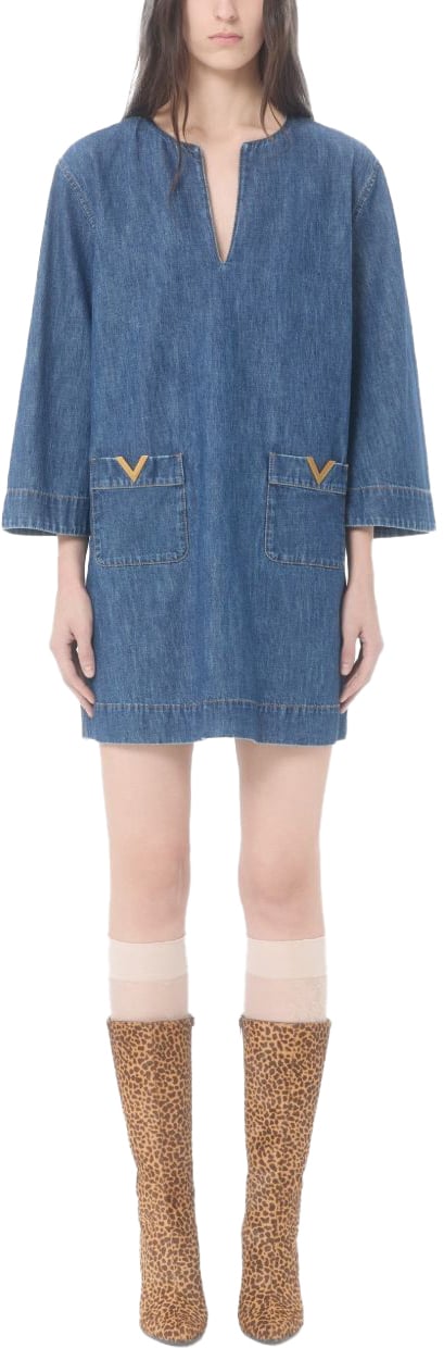 Valentino Dresses Blue Blauw