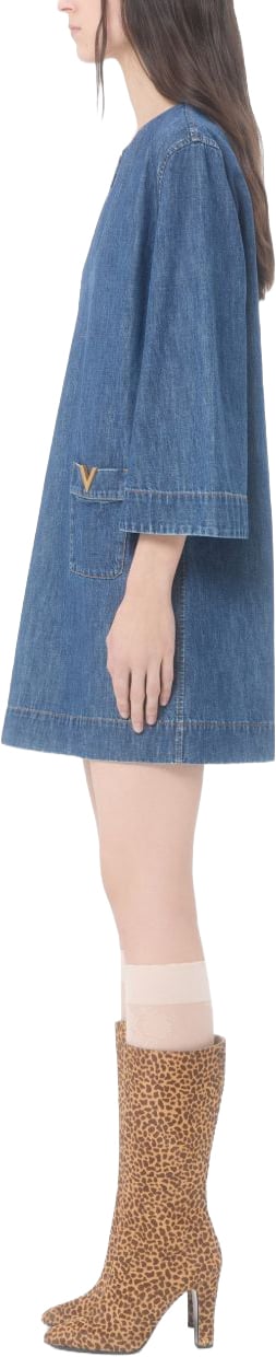 Valentino Dresses Navy Blauw