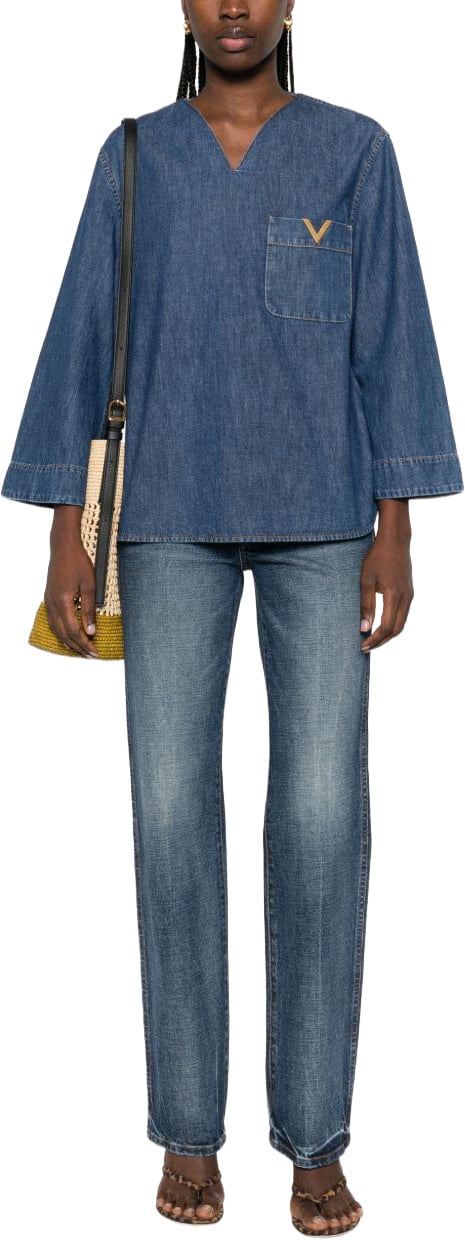 Valentino Shirts Blue Blauw