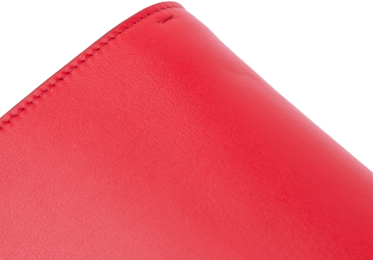 Valentino Leather Love Lab Chain Crossbody Rood