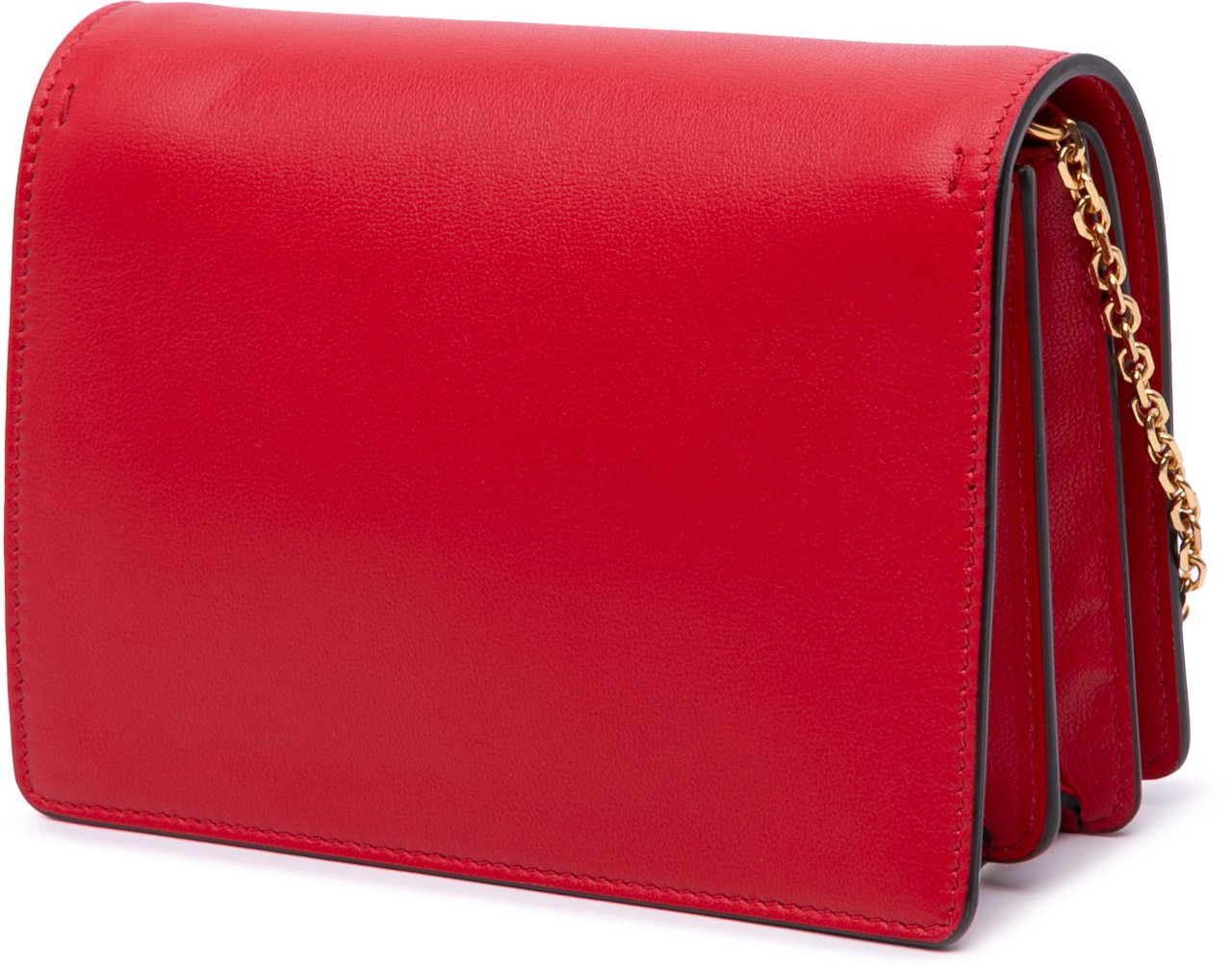 Valentino Leather Love Lab Chain Crossbody Rood