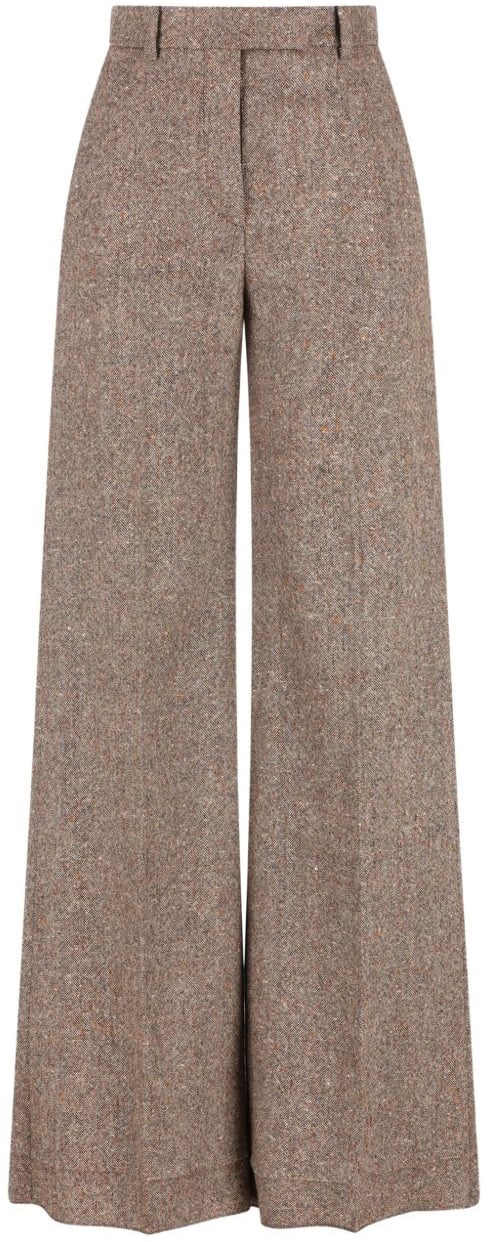 Valentino Trousers Marrone Chiaro Bruin