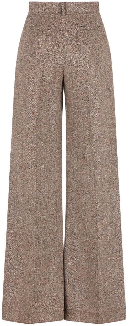 Valentino Trousers Marrone Chiaro Bruin
