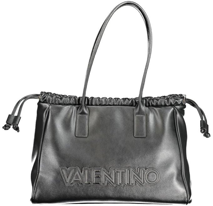 Valentino by Mario Valentino Mario Valentino Nero Polyurethane Women's Bag Zwart