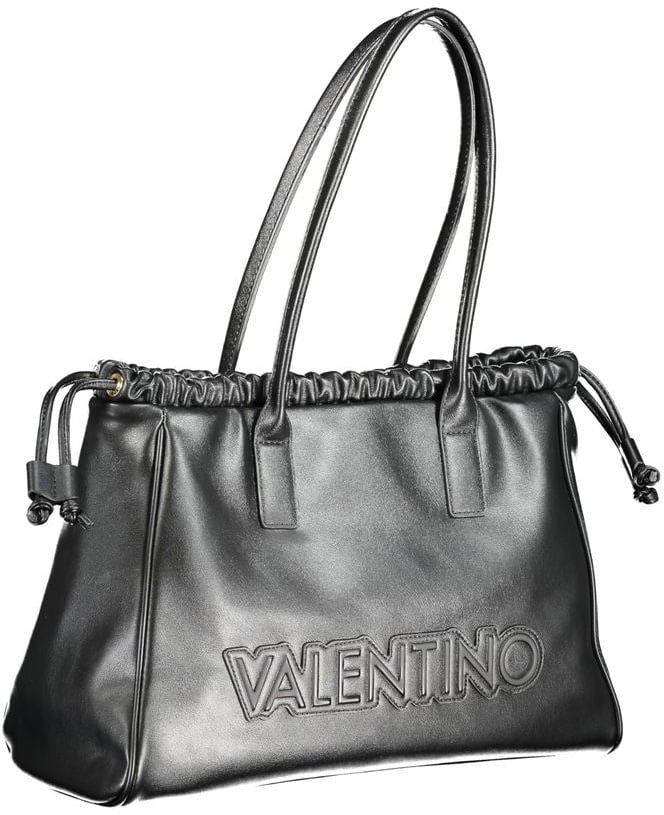 Valentino by Mario Valentino Mario Valentino Nero Polyurethane Women's Bag Zwart
