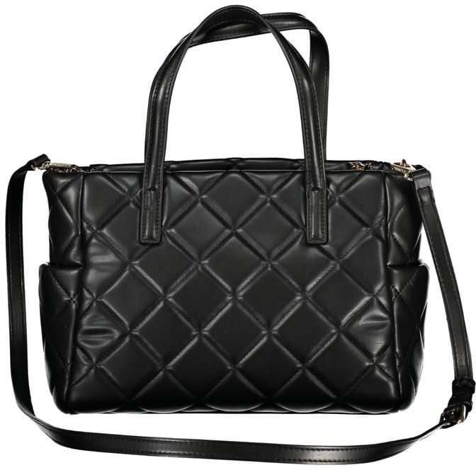 Valentino by Mario Valentino Mario Valentino Black Polyurethane Women's Handbag Zwart