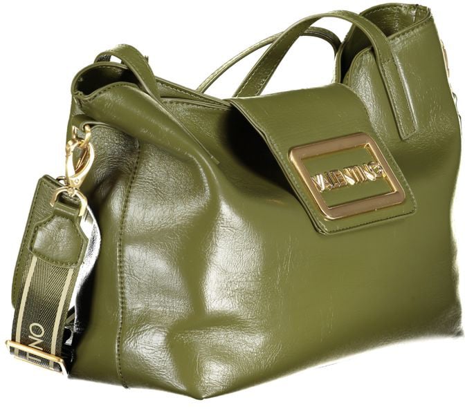 Valentino by Mario Valentino Mario Valentino Verde Polyurethane Women's Bag with Adjustable Strap Zwart