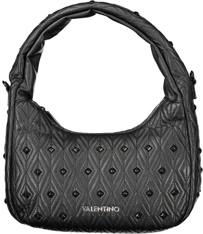 Valentino by Mario Valentino Mario Valentino Black Polyurethane Women's Bag Zwart