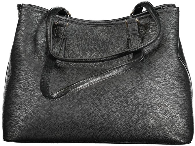 Valentino by Mario Valentino Mario Valentino Black Polyurethane Women Handbag Zwart
