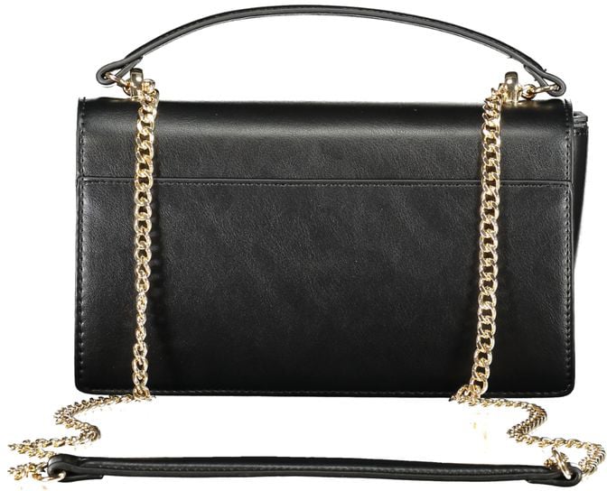 Valentino by Mario Valentino Mario Valentino Black Polyurethane Women's Bag Zwart