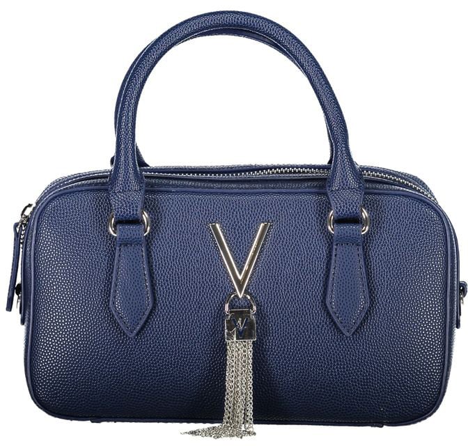 Valentino by Mario Valentino Mario Valentino Blue Polyurethane Women's Bag Blauw