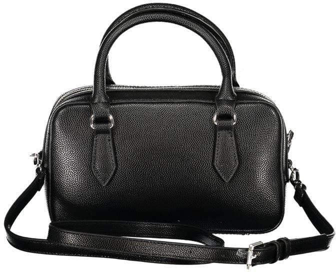 Valentino by Mario Valentino Mario Valentino Black Polyurethane Women's Handbag Zwart
