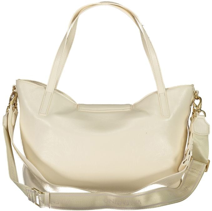 Valentino by Mario Valentino Mario Valentino Beige Polyurethane Women Handbag Bruin
