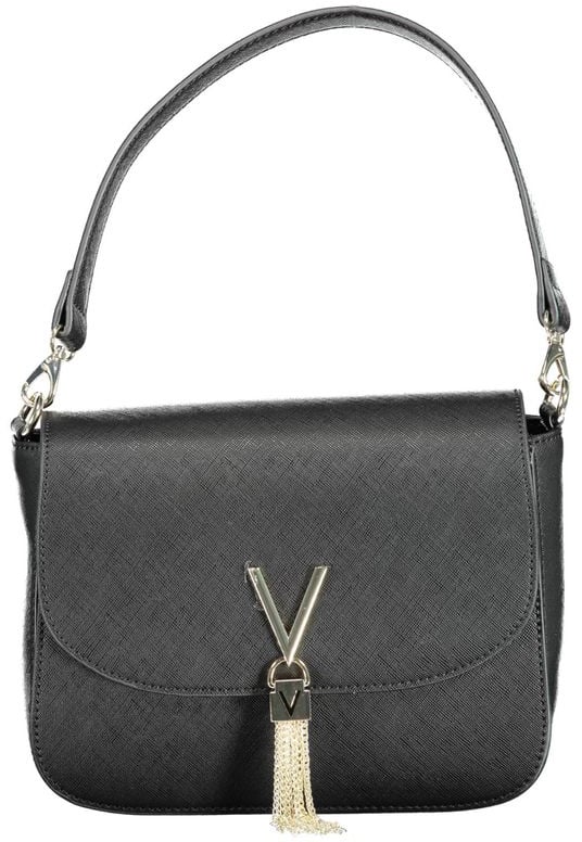 Valentino by Mario Valentino Mario Valentino Nero Polyurethane Women Handbag Zwart