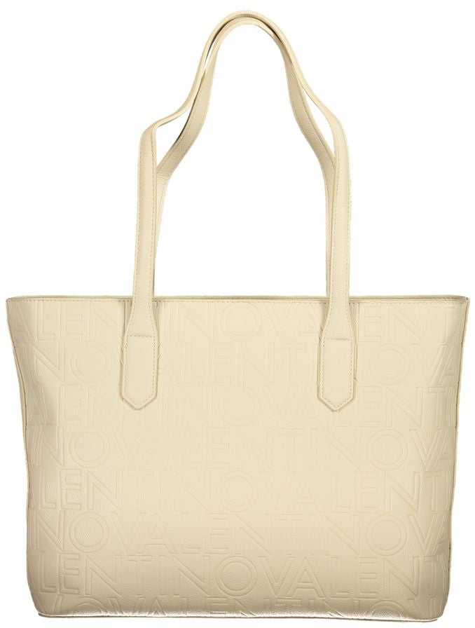 Valentino by Mario Valentino Mario Valentino Beige Polyurethane Women Handbag Beige