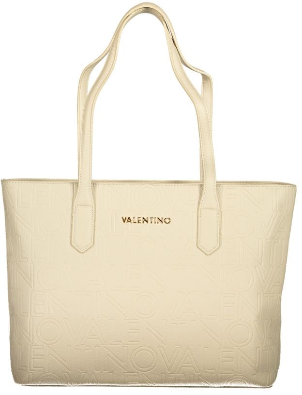 Valentino by Mario Valentino Mario Valentino Beige Polyurethane Women Handbag Beige
