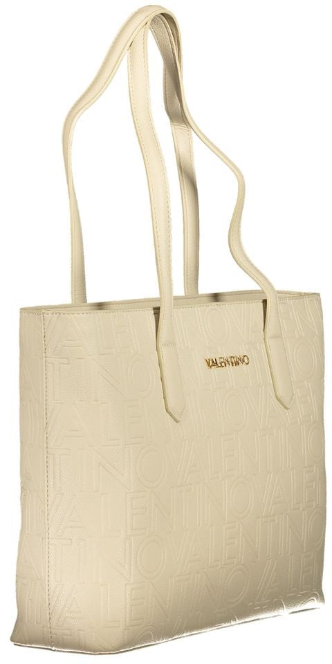 Valentino by Mario Valentino Mario Valentino Beige Polyurethane Women Handbag Beige