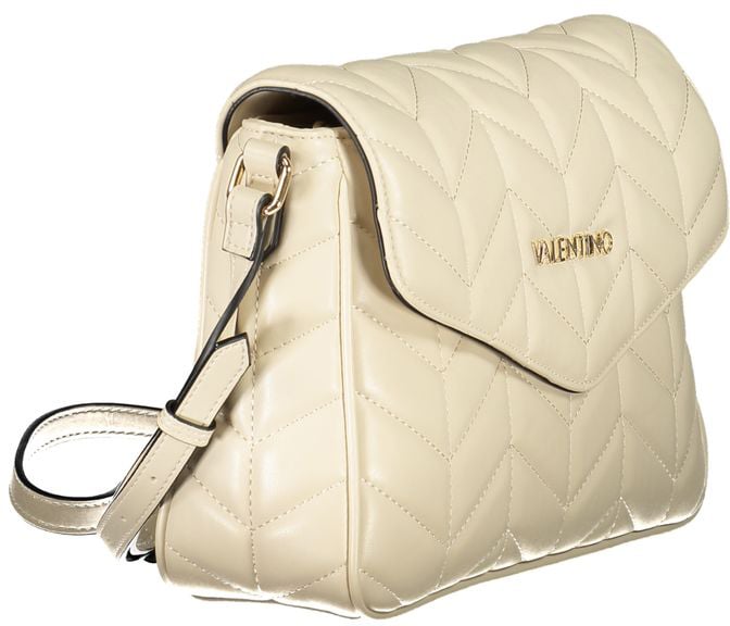 Valentino by Mario Valentino Mario Valentino Beige Polyurethane Women Shoulder Bag Zwart