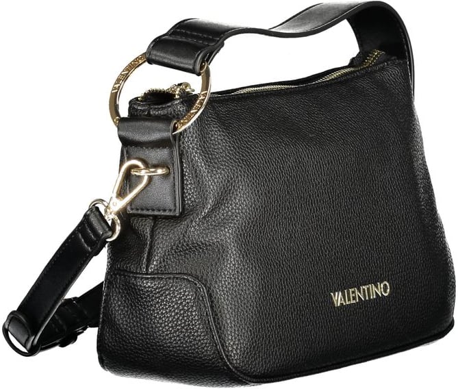 Valentino by Mario Valentino Mario Valentino "Nero Polyurethane Women Handbag" Zwart