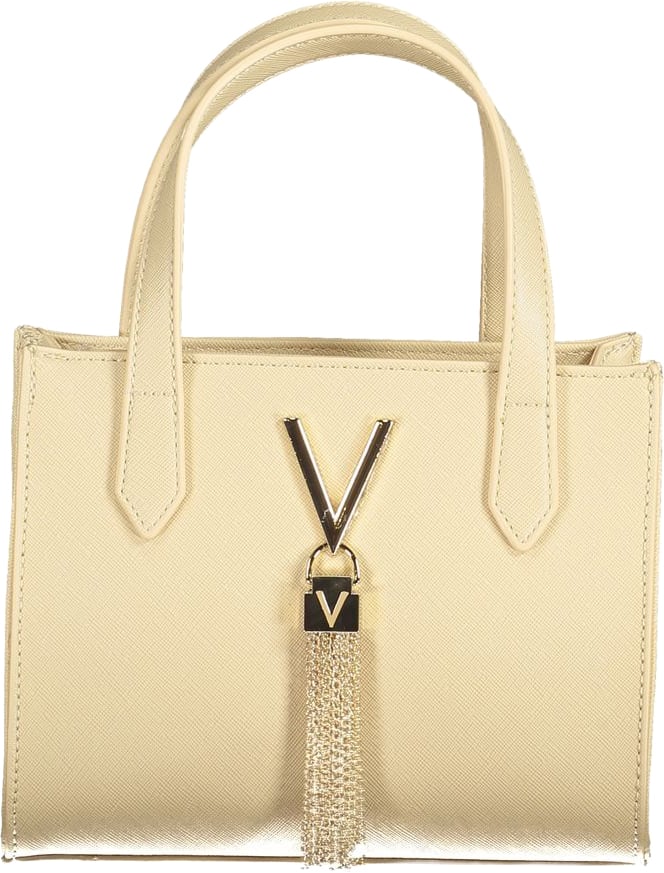 Valentino by Mario Valentino Mario Valentino Beige Polyurethane Women Handbag Zwart