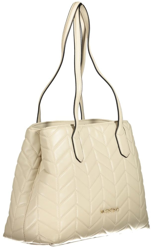 Valentino by Mario Valentino Mario Valentino Beige Polyurethane Women's Handbag Maroon