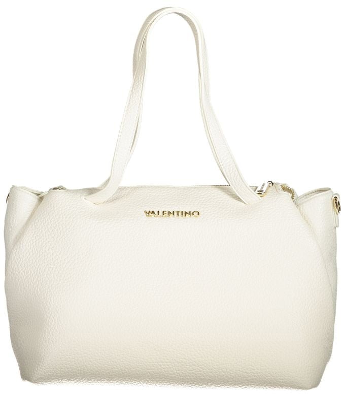 Valentino by Mario Valentino Mario Valentino Bianco Polyurethane Women's Bag with Handles and Internal Pocket Wit