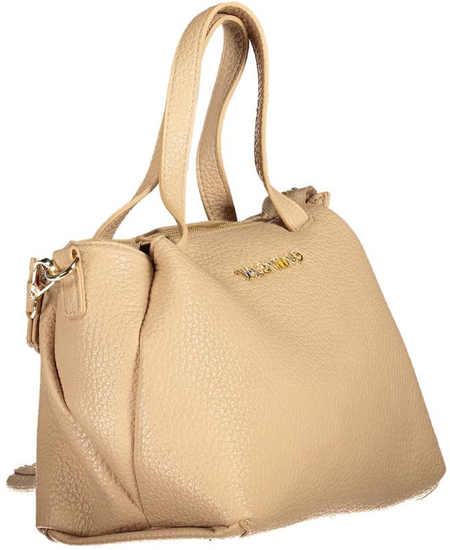 Valentino by Mario Valentino Mario Valentino Beige Polyurethane Women Handbag Zwart